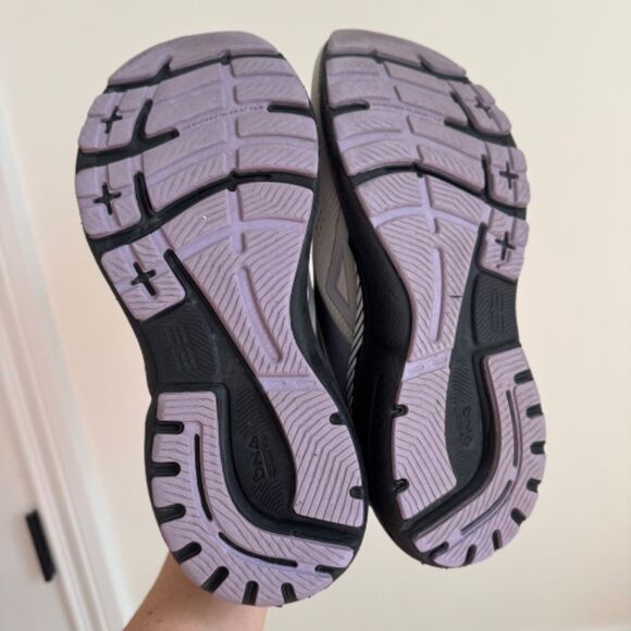 Brooks Adrenaline GTS 23 Women's Running Shoes - Grey / Purple | Size 10 - Picture 7 of 8